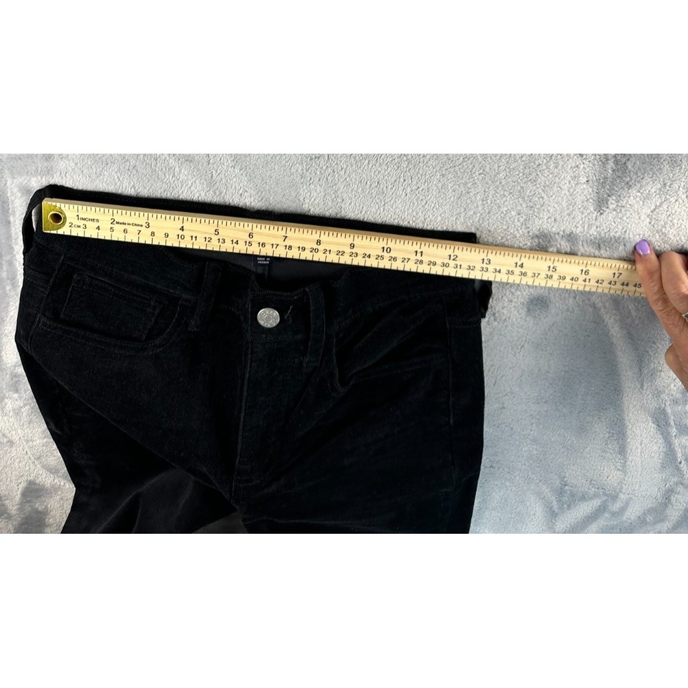 J.Crew -Black Corduroy Pants - Women's Size 25 Mid Rise Straight Leg Classic Fit - Picture 12 of 13